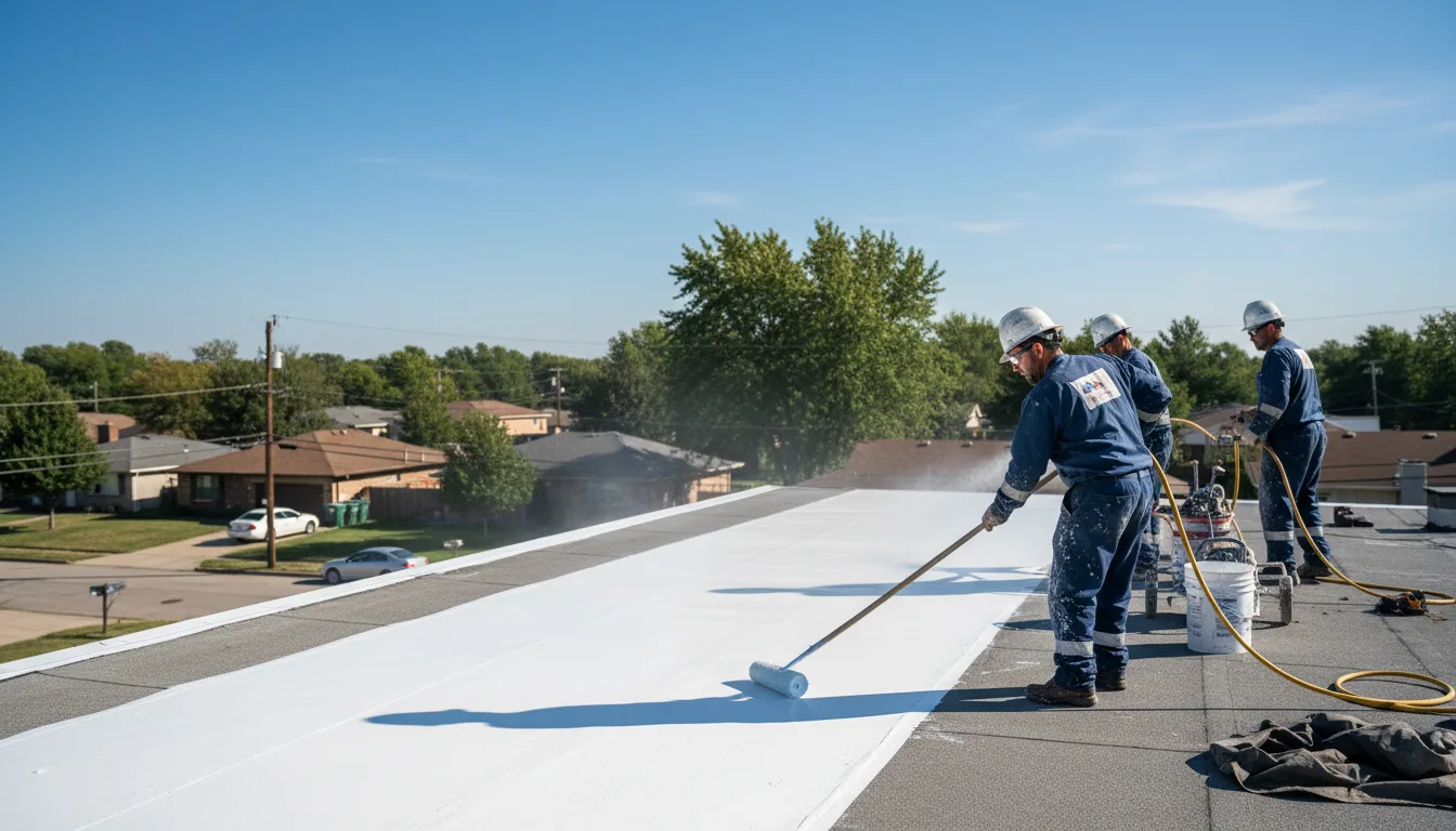 Commercial roof coating in Rosanky, TX near me